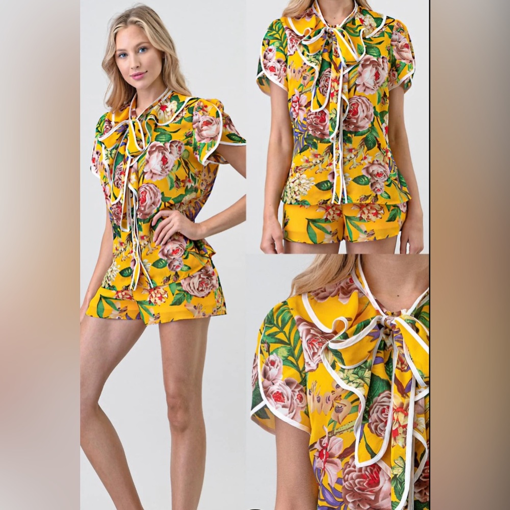 Floral Short Set